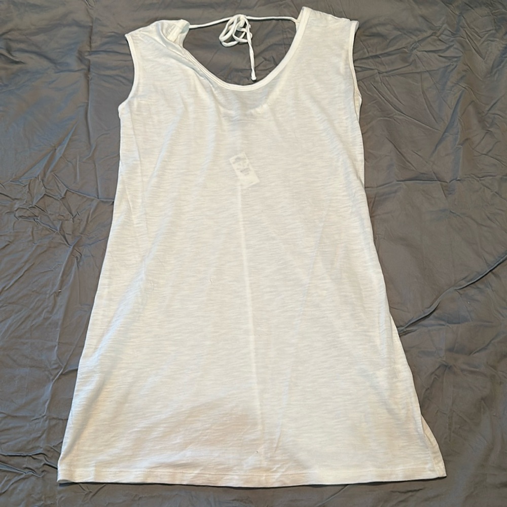 SOLD 
Express white coverup dress